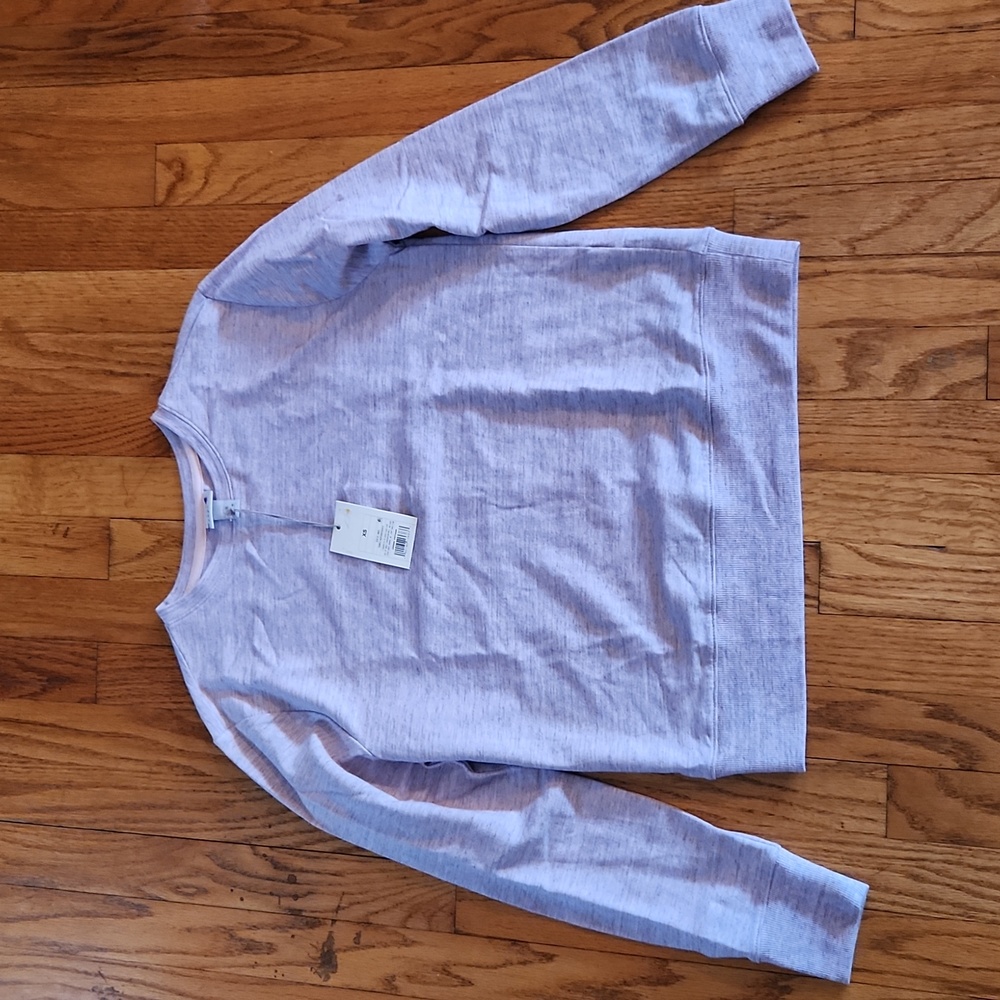 NWT A New Day Lightweight Sweatshirt Top XS Lavender Heather